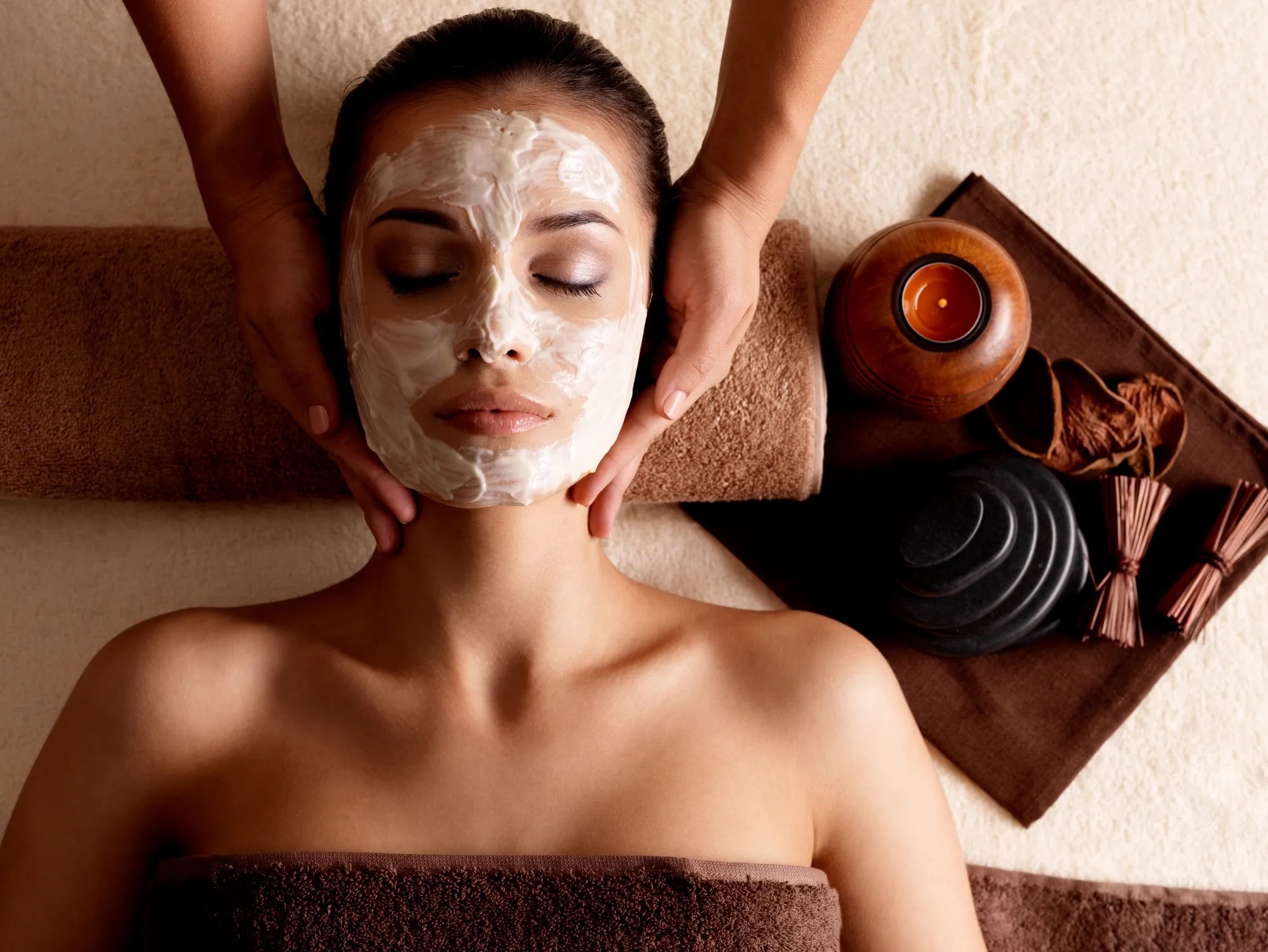 Facial spa treatment